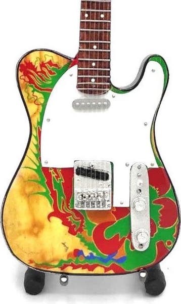 Miniatuur replica Fender gitaar - Jimmy Page - Led Zeppelin, Ophalen of Verzenden, Nieuw, Pop, Beeldje of Miniatuur