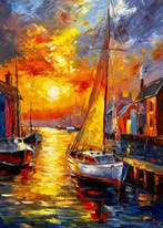 Yuni R. P. (XX) - El Velero y el Sendero Lumínico del Puerto