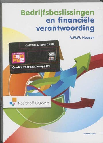 9789001805791 Bedrijfsbeslissingen en financiele verantwo..., Verzenden, Zo goed als nieuw, A.W.W. Heezen