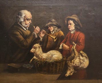 European School (XVIII-XIX) - The Old Musician and the Young, Antiek en Kunst