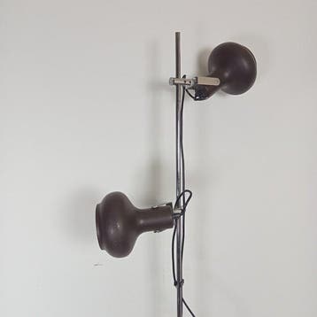 Staande lamp - Staal, Verchroomd en gespoten staal,