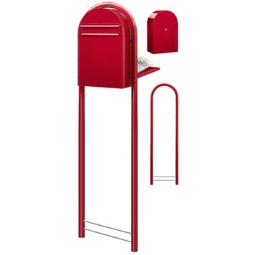 Brievenbus Bobi Classic B (back) - helderrood, Verzenden, Nieuw