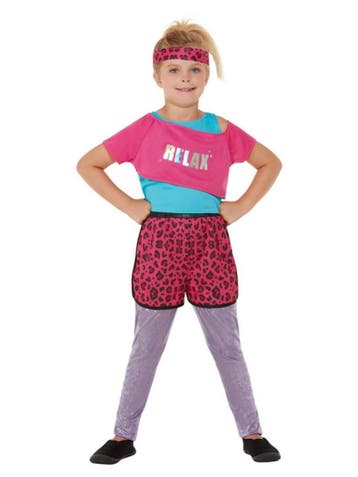 Workout Jaren 80 Outfit Relax Pink Kind, Kleding | Dames, Ophalen of Verzenden, Nieuw