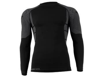 Heren thermoshirt met lange mouwen - Grijs/Zwart, Verzenden