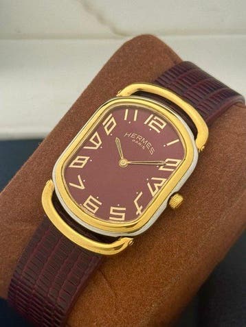 Hermès - Zonder minimumprijs - Ralleye Vintage Burgundy Dial, Nieuw