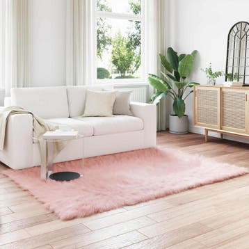 vidaXL Tapijt van imitatie TAFALLA Roze 160 x 230 cm, Verzenden, Nieuw, Roze
