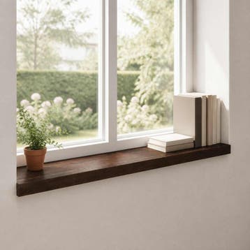 vidaXL Raamkozijnen 2 st Donkerbruin 100 x 25 x 2 cm, Doe-het-zelf en Verbouw, Kozijnen en Schuifpuien, Verzenden, Nieuw