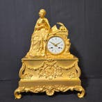 Figurale pendule Louis Philippe - Verguld brons - 1840 -, Antiek en Kunst, Antiek | Klokken