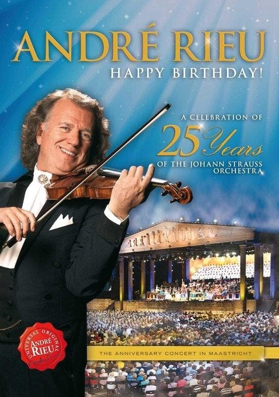 Andre Rieu - 25 Years Johann Strauss Orchestra - DVD, Cd's en Dvd's, Dvd's | Overige Dvd's, Verzenden