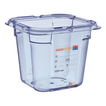 Voedseldoos blauw | 1/6 GN | 176x162x150(h)mm Araven, Verzenden, Nieuw in verpakking