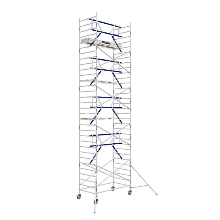 AGS Pro rolsteiger ASC 135 x 250 x 10,2wh enkelzijdig, Doe-het-zelf en Verbouw, Steigers, Rolsteiger of Kamersteiger, Nieuw, 5 meter of hoger