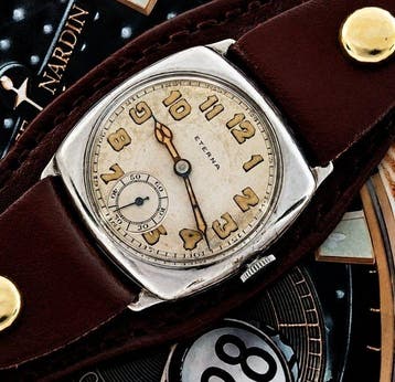 Eterna - Silver trench watch - Zonder minimumprijs - Heren -, Nieuw