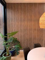 Wandpanelen 280x60 Lattenwand akoestische wandpanelen Hout, Huis en Inrichting, Ophalen of Verzenden, Nieuw