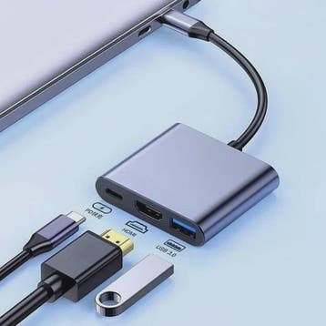 USB-C Hub 3-in-1 Docking Station met 4K HDMI, PD Fast Charge, Verzenden, Nieuw