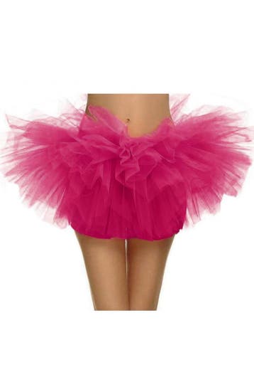 Korte Tutu Donkerroze Tule Rokje XS S M Roze Petticoat Rok D, Kleding | Dames, Carnavalskleding en Feestkleding, Ophalen of Verzenden
