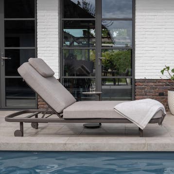Milano ligbed terre Taste 4SO, Tuin en Terras, Ligbedden, Ophalen of Verzenden, Nieuw, Aluminium