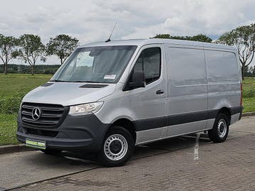 Zakelijke Lease |  Mercedes-Benz Sprinter 315 1.9 CDI L2H1 R, Stof, Gebruikt, Zwart, Mercedes-Benz