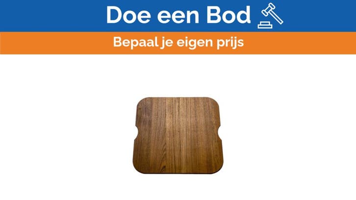 Bieden: Alpes 336772 wooden cutting board CXL, Doe-het-zelf en Verbouw, Sanitair, Nieuw, Ophalen of Verzenden