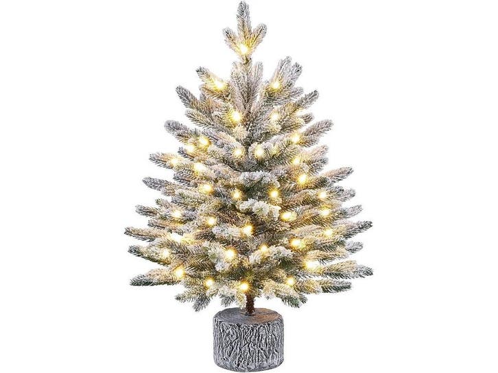 2dekans | Yaheetech Mini Kunstkerstboom Met Sneeuw – 45 x, Diversen, Kerst, Zo goed als nieuw, Ophalen of Verzenden