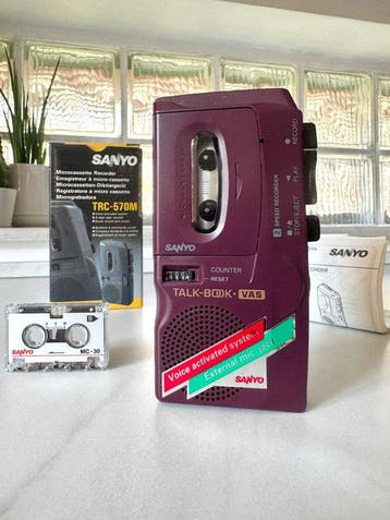 Sanyo - TRC-570M Draagbare cassettespeler, Nieuw