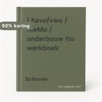 1 havo/vwo / MeMo / onderbouw tto werkboek 9789034584496, Verzenden, Gelezen, Schrover
