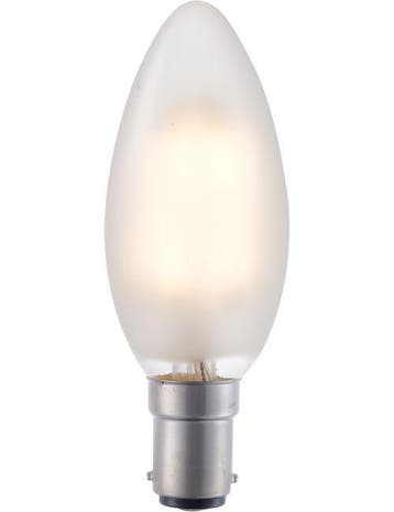 SPL LED Kaarslamp Ba15d 4W 320lm 2500K Mat Dimbaar | Best..., Ophalen of Verzenden, Nieuw