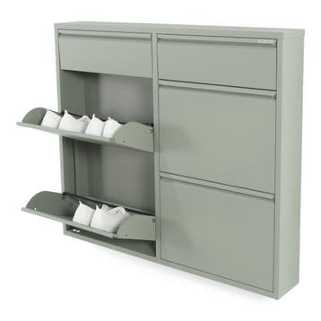Spinder Design Billy 6 schoenenkast - dusty green, Verzenden, Nieuw