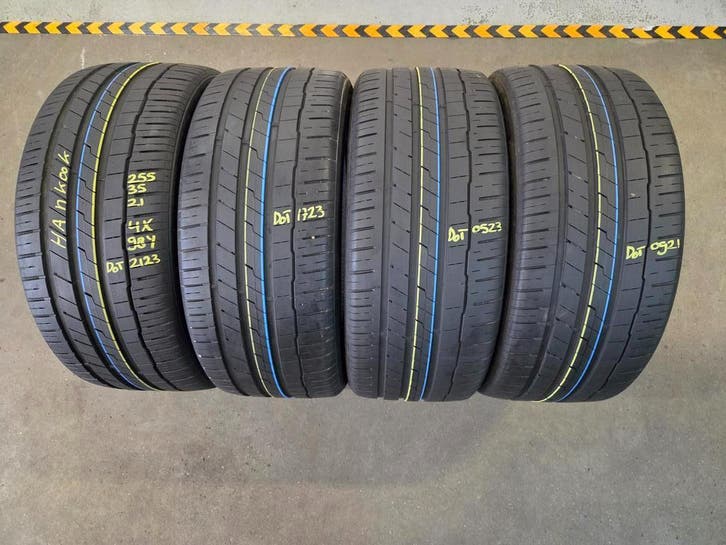 255/35/21 98Y HANKOOK ZOMERBANDEN 6,5MM PROFIEL 4X, Auto-onderdelen, Banden en Velgen, 21 inch, Erkend duurzaam, Zomerbanden, 255 mm