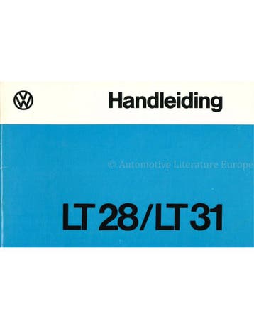 1975 VOLKSWAGEN LT INSTRUCTIEBOEKJE NEDERLANDS