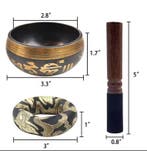 Tibetaanse Klankschaal Set – Lotus Yoga Meditatie Chakra, Verzenden, Nieuw