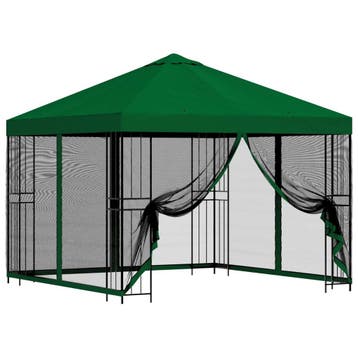 Overkapping 3x3m Groen - 54% Korting - Retourdeal, Minder dan 4 meter, Zo goed als nieuw, Paviljoen, 2 meter of meer