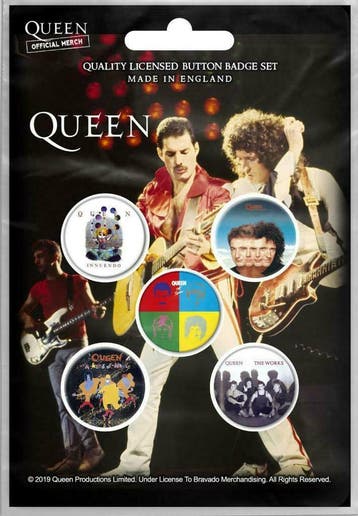 Queen button Later Albums 5-pack officiële merchandise, Ophalen of Verzenden, Nieuw, Gebruiksvoorwerp