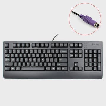 Lenovo PS/2 Bedrade Keyboard en Muis Combo - Waterdicht & Er, Computers en Software, Verzenden, Nieuw