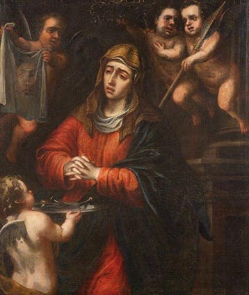 Italiaanse school (XVII) - Coronacion de la virgen - XL
