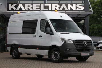 Zakelijke Lease |  Mercedes-Benz Sprinter 319 3.0 CDI V6, Automaat, Stof, Gebruikt, Wit