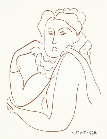 Henri Matisse (1869-1954) - Portrait, Antiek en Kunst