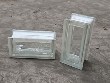 1.3 (65x) Glazen bouwblokken 19 x 9 x 8 Fidenza..., Nieuw