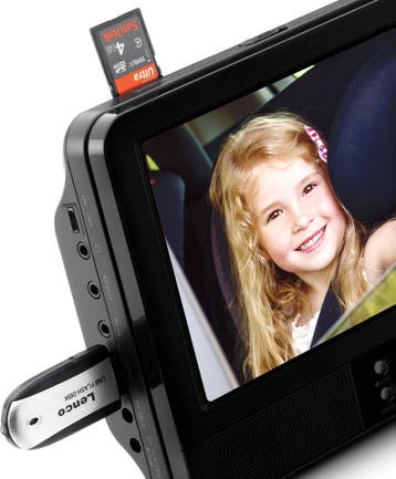 2 Draagbare DVD Speler - Met scherm - Auto - Zwart - DVP-939, Verzenden, Zo goed als nieuw