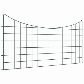 vidaXL Vijverhekken Set 5 st 100 x 50 cm Staal Groen, Verzenden, Nieuw, IJzer