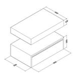 Onderkast Aquasplash Lina met Wastafelblad 80x50cm Licht, Ophalen of Verzenden, Nieuw