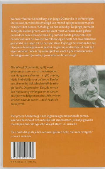 Het proces-sonderberg 9789029084895 Elie Wiesel, Boeken, Verzenden, Zo goed als nieuw, Elie Wiesel