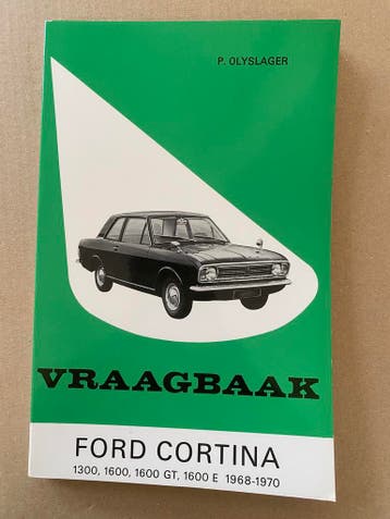 Vraagbaak Ford Cortina 1968-1970, Ophalen of Verzenden, Gelezen, Ford