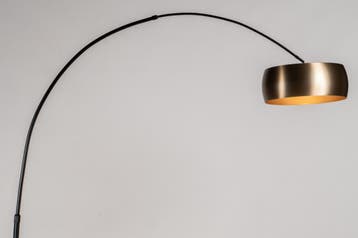 Rietveld Vloerlampen - Zwart, Goud - Metaal, Verzenden, Nieuw
