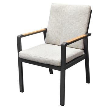 Lola dining tuinstoel aluminium antraciet - soft grey, Ophalen of Verzenden, Nieuw