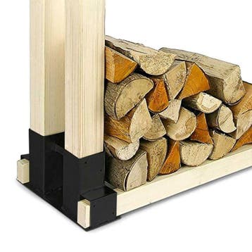 Stapelhulp haardhout | brandhout rek - 2 stuks | staal, Tuin en Terras, Haardhout, Ophalen of Verzenden, Blokken