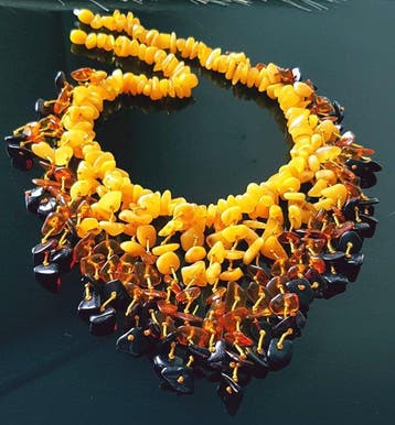 Amber Vintage halsketting van natuurlijk Baltisch amber- 59