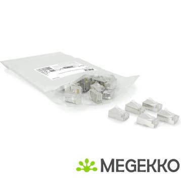 ACT CAT6A pass-through shielded modulaire RJ45 connector, Computers en Software, Pc- en Netwerkkabels, Verzenden, Nieuw