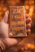 3 kilograms - Koper .999 - ZK (Zonder minimumprijs), Postzegels en Munten, Edelmetalen en Baren