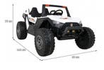 Kinderjeep, 24V Beach buggy Wit, High speed 15km/h, 2 pers, Kinderen en Baby's, Speelgoed | Speelgoedvoertuigen, Ophalen of Verzenden