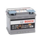 Bosch Auto accu AGM 12 volt 60 ah Type S5A05, Ophalen of Verzenden, Nieuw